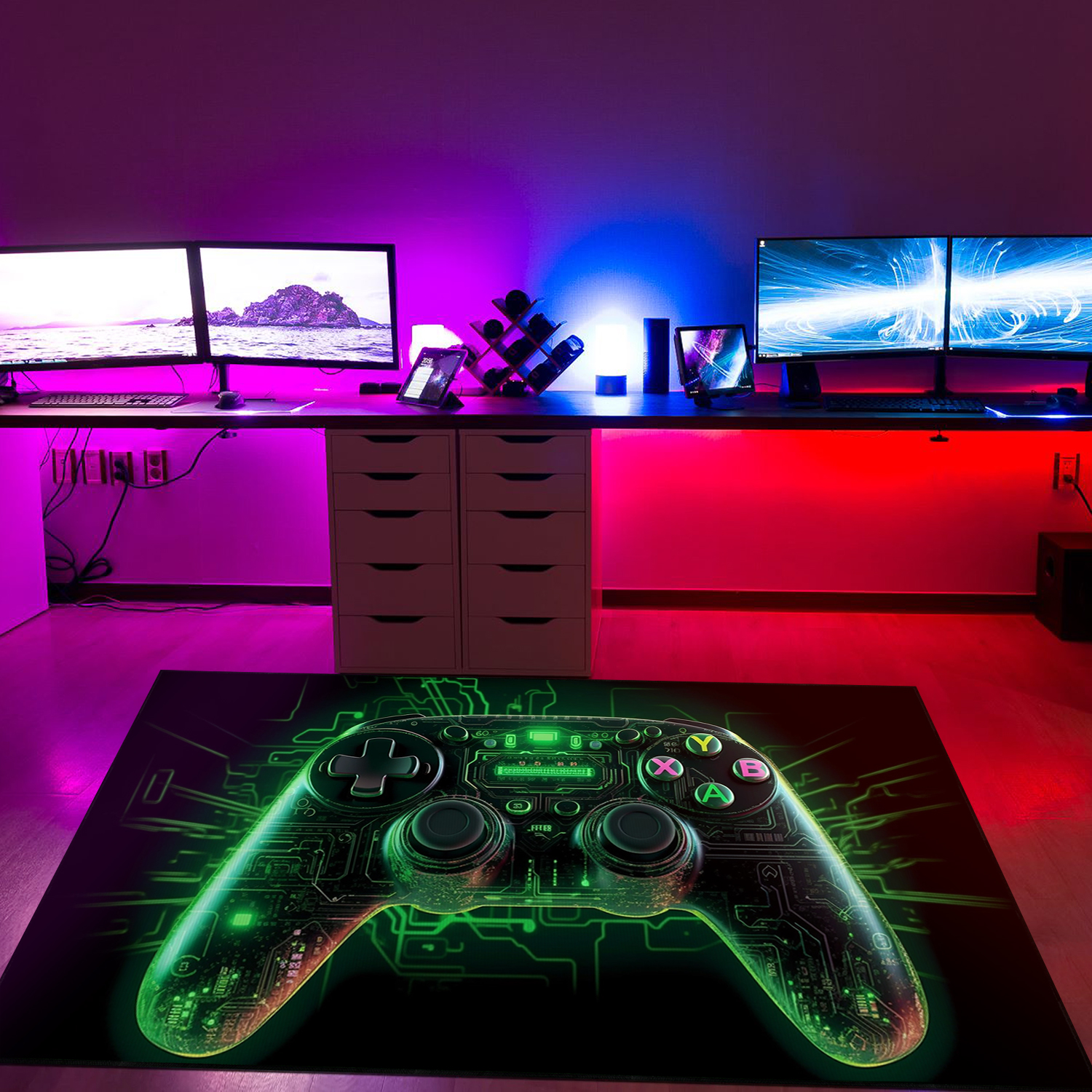 Customizable Game Controller Area Rug for Gaming Room Decor - Add Some Fun to Your Room - Image 2