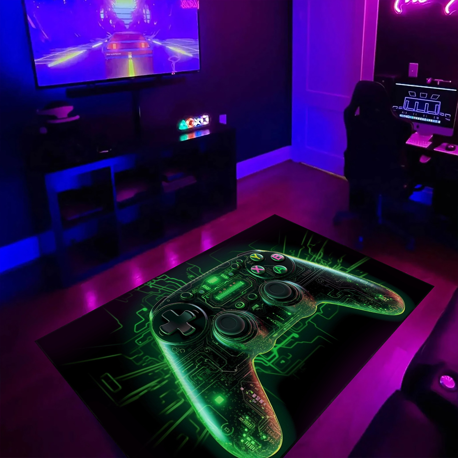 Customizable Game Controller Area Rug for Gaming Room Decor - Add Some Fun to Your Room - Image 3