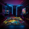 Customizable Game Controller Area Rug for Teen Boys' Bedroom, Add Vintage Game Room Touch