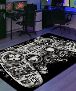 Customizable Game Room Area Rug for Teenage Gamers - Upgrade Your Gaming Room