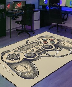Customizable Game Room Area Rugs - Personalized Gaming Carpet for Bedroom Decor - Add Some Style to Your Room