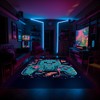 Customizable Game Room Carpet with Vintage Game Room Design for Teen Boys
