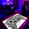 Customizable Game Room Rug for Living Room Playroom - Add Style to Your Room