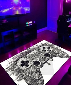 Customizable Game Room Rug for Living Room Playroom - Add Style to Your Room