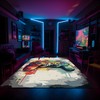 Customizable Game Room Themed Area Rug with Vintage Game Room Design for Teen Boys
