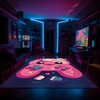 Customizable Game Room Themed Carpet with Vintage Game Room Design for Teen Boys
