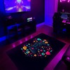 Customizable Gaming Room Decor - Personalized Game Room Carpet for Kids Room - Add Some Fun to Your Room