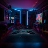 Customizable Gaming Rug for Boys Room with Unique Shufflezone Game Carpet and Vintage Game Room Design
