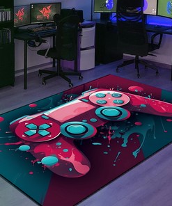 Customizable Gaming Rugs for Boys Bedroom - Personalized Game Room Carpet for Living Room - Add Some Style to Your Room