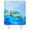 Customizable Sea Turtle Shower Curtain for Nautical Bathroom Decor