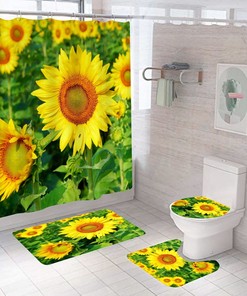 Customize Your Bathroom Decor with Sunflower Shower Curtain