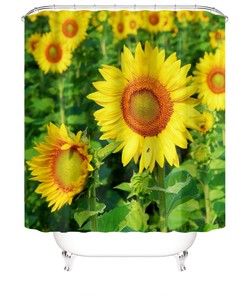 Customize Your Bathroom Decor with Sunflower Shower Curtain