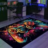 Customized Area Rugs for Boys Room - Personalized Gaming Rug with Game Room Carpets M33