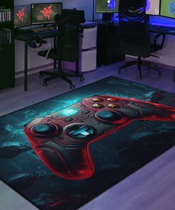 Customized Game Room Carpet for Kids - Shufflezone Game Area Rug with Game Room Rugs for Living Room M61