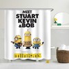 Cute And Durable Cartoon Mushroom Waterproof Bath Shower Curtain No-Slip
