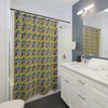 Cute And Funny Yellow Ducks Shower Curtain For Kids And Animal Lovers, Perfect Bathroom Decor Idea