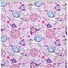 Cute And Playful Unicorn, Stars, And Planets Shower Curtain - Waterproof And Durable