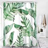 Cute And Trendy Tropical Palm Leaves Leaf Bathroom Shower Curtain
