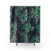 Cute And Unique Boho Nature Aesthetic Shower Curtain With Plant Mom Succulent Theme For Chic Bathroom Decor