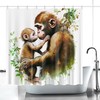 Cute Animal Safari Shower Curtain - Printed Kids Bathroom Decor