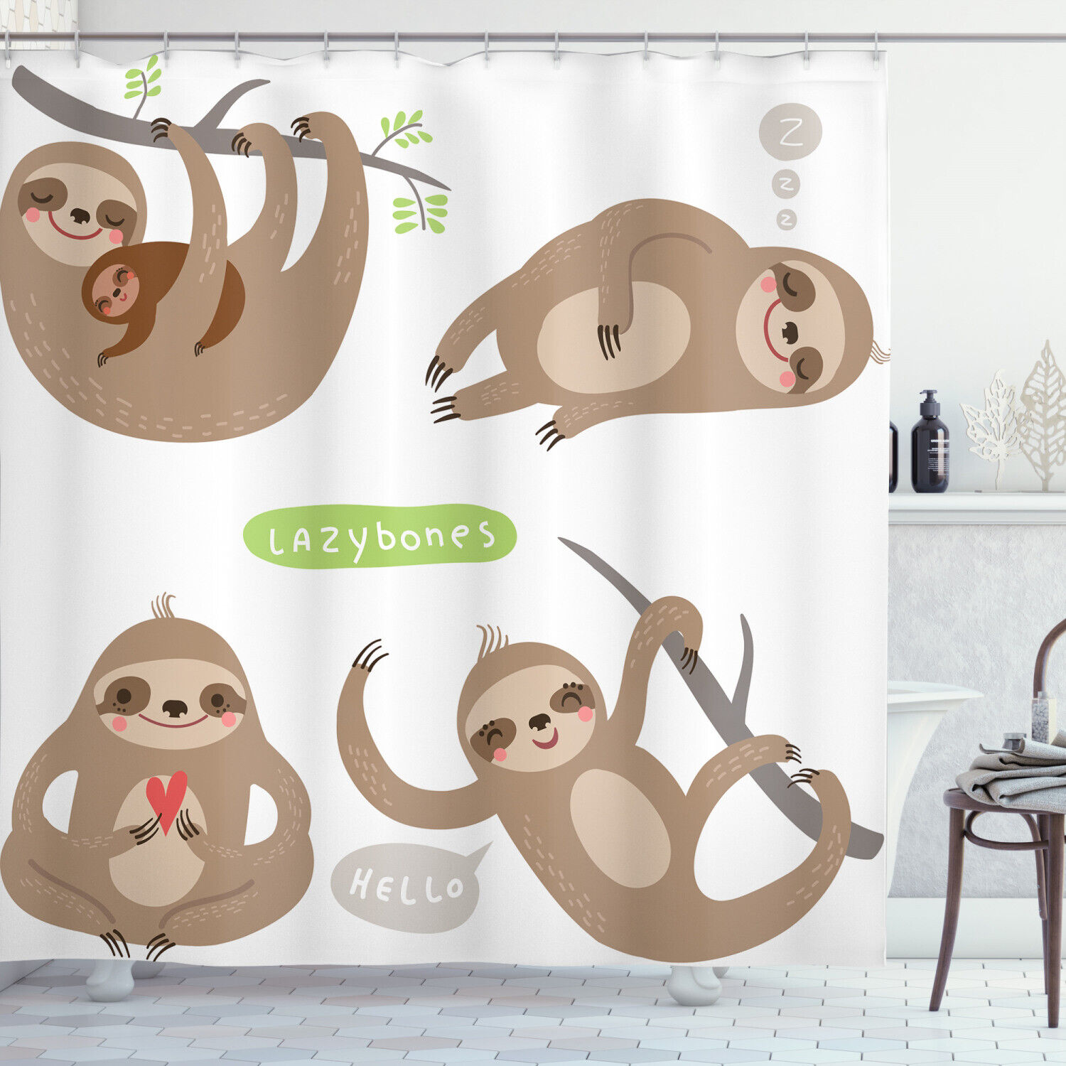 Cute Animal Shower Curtain for Kids Bathroom, Create a Fun Atmosphere