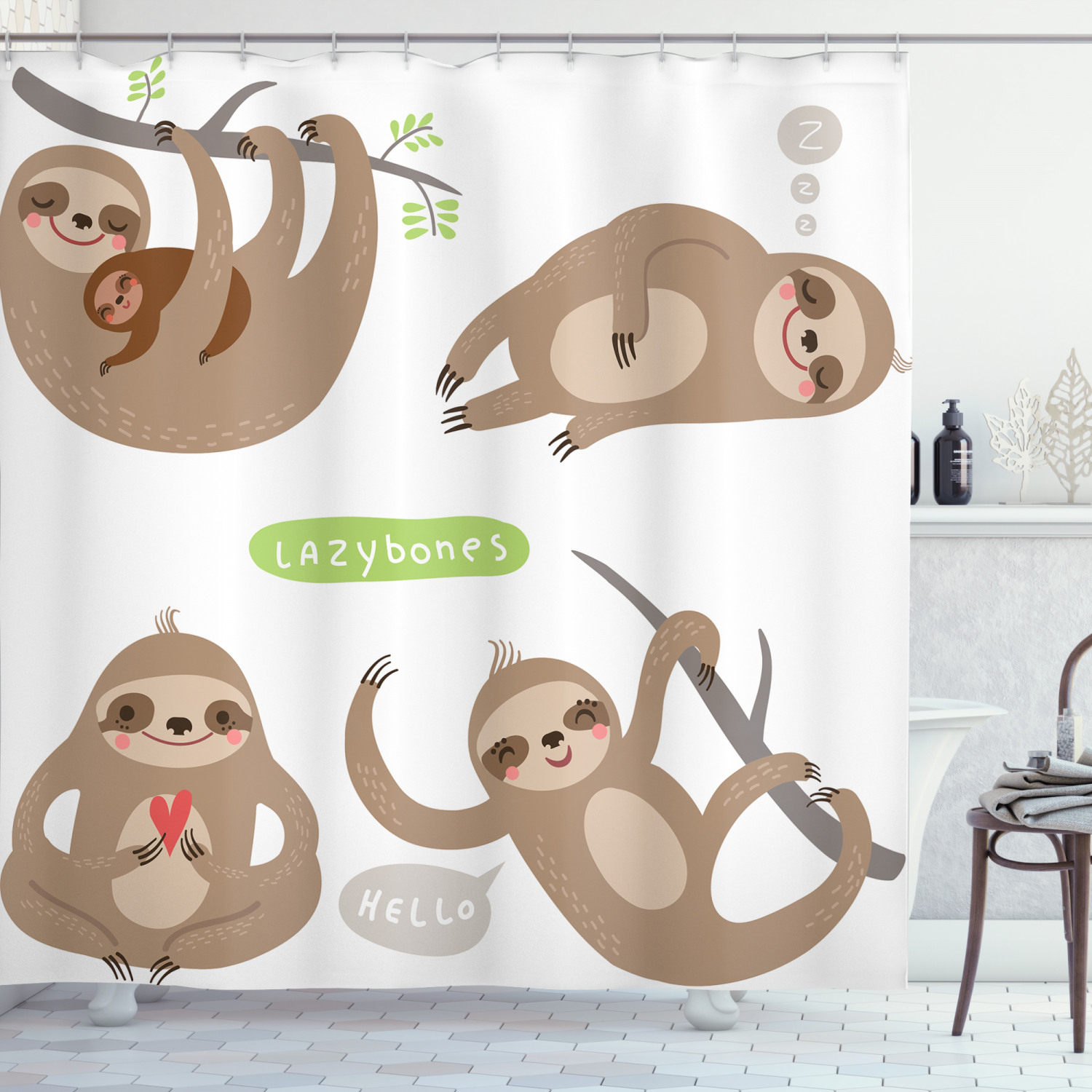 Cute Animal Shower Curtain for Kids Bathroom, Create a Fun Atmosphere