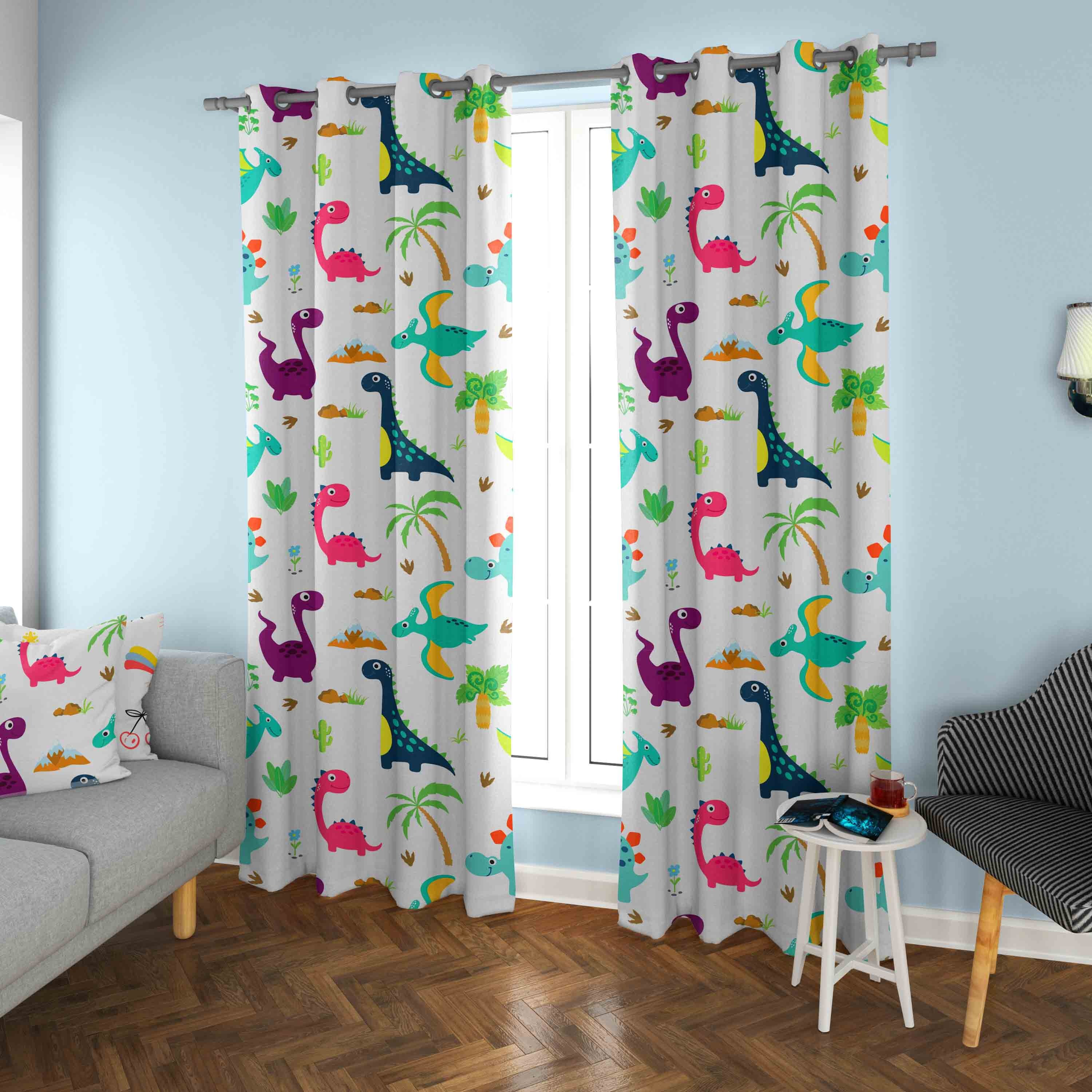 Cute Baby Dinosaur Room Curtains For A Playful And Dreamy Nursery Or Kid'S Room - Image 3