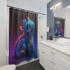 Cute Baby Dragon Printed Shower Curtain In Multiple Colors