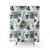 Cute Baby Yoda Shower Curtain with Star Wars Theme