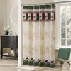 Cute Bear and Deer Shower Curtain, Woodland Vintage Farmhouse Bathroom Decor 