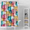 Cute Bears With Pirate Printed Shower Curtain For Kids Bathroom Decor