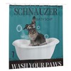 Cute Bulldog Puppy Animal Kids Cartoon Waterproof Dog Shower Curtain - Fun Bathroom Decor