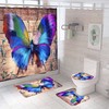 Cute Butterfly Shower Curtain For Kids Bathroom - Fun And Playful Design