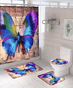 Cute Butterfly Shower Curtain For Kids Bathroom - Fun And Playful Design
