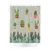 Cute Cactus Fabric Shower Curtain - Rustic Bathroom Accessory With Unique Design