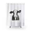 Cute Calf Shower Curtain, Farmhouse Bathroom Decor