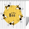 Cute Cartoon Bee Shower Curtain for Whimsical Bathroom Decor, 72x72 - Unique Shower Curtains
