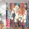 Cute Cartoon Elephant Shower Curtain for Kids Bathroom Fabric Home Decor 