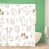 Cute Cartoon Forest Animals Shower Curtain