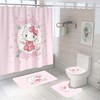 Cute Cartoon Hip Hop Octopus Shower Curtain And Bathmat For Your Bathroom