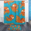 Cute Cartoon Octopus Shower Curtain, Playful Bathroom Accessory 