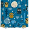 Cute Cartoon Owl Shower Curtain - Artistic Bathroom Decor