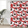 Cute Cartoon Penguin Christmas Shower Curtain - Waterproof Washable Bathroom Decor