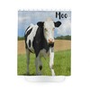 Cute Cow Shower Curtain: Farmhouse Animal Print for Quirky Bathroom Dcor