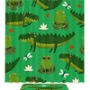 Cute Crocodile Green Frog Waterproof Shower Curtain For Kids