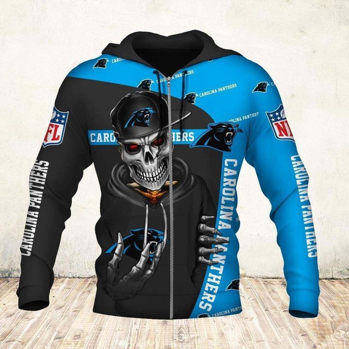 Cute Death Gifts For Fans 3D Zip Hoodie All Over Print Buffalo Bills Hoodie With Cartoon-Inspired Design