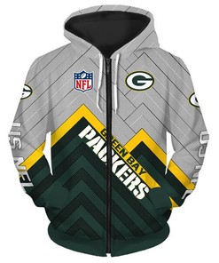 Cute Deaths Graphic All Over Print 3D Zip Hoodie For Fans Of Green Bay Packers