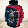 Cute Deaths Graphic Houston Texans Hoodie 3D With All Over Print, Halloween Gift For Fans