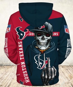 Cute Deaths Graphic Houston Texans Hoodie 3D With All Over Print, Halloween Gift For Fans