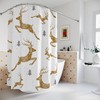 Cute Deer Bath Curtain For Farmhouse Style Christmas Bathroom Items And Country Holiday Curtains